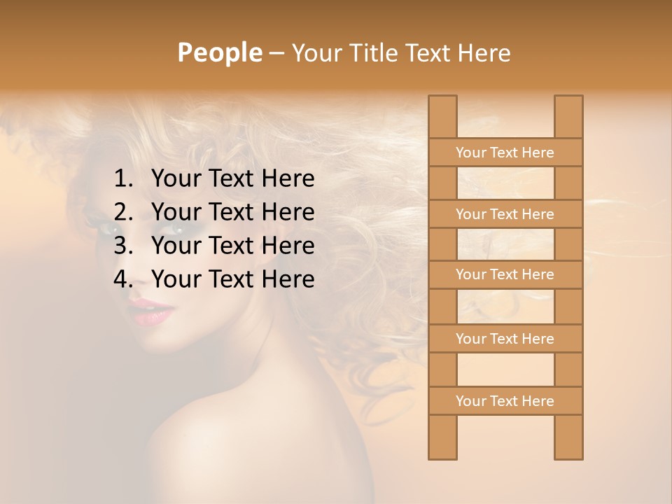 Portrait Motion Caucasian PowerPoint Template