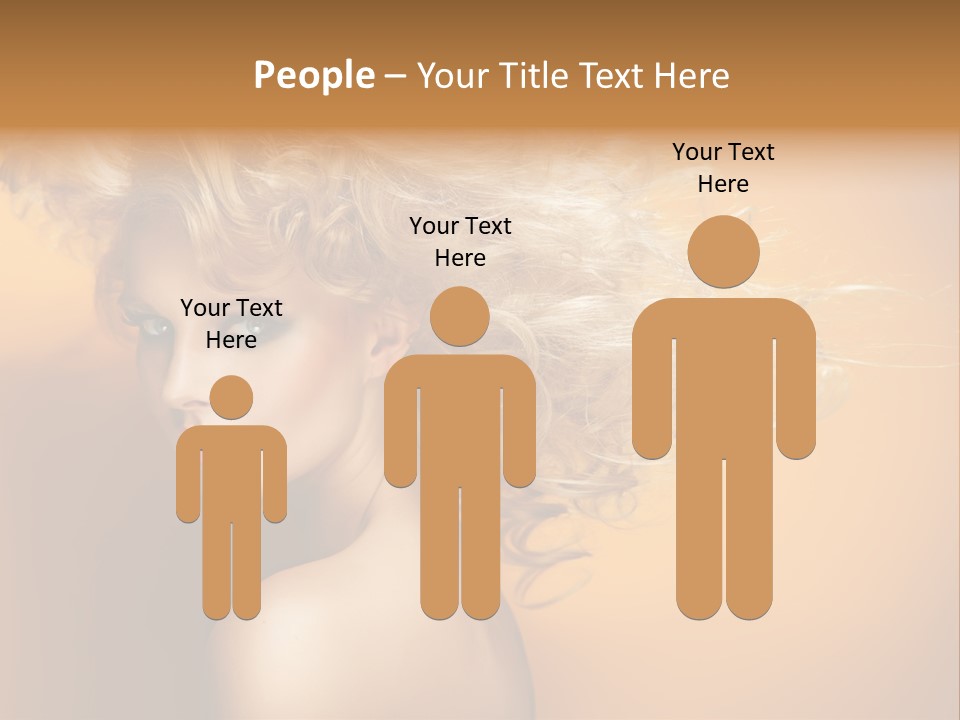 Portrait Motion Caucasian PowerPoint Template