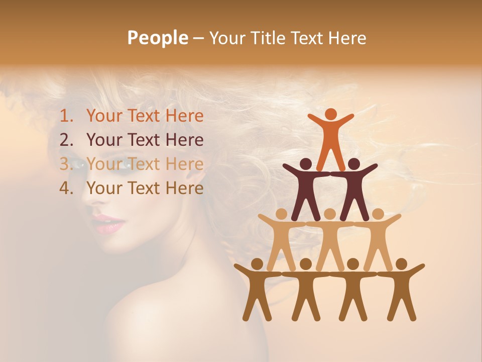 Portrait Motion Caucasian PowerPoint Template