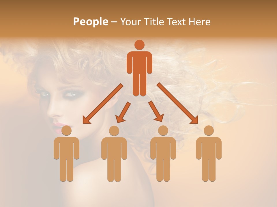 Portrait Motion Caucasian PowerPoint Template