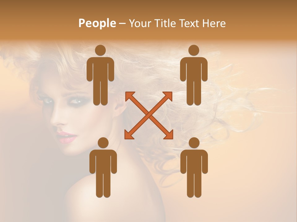 Portrait Motion Caucasian PowerPoint Template