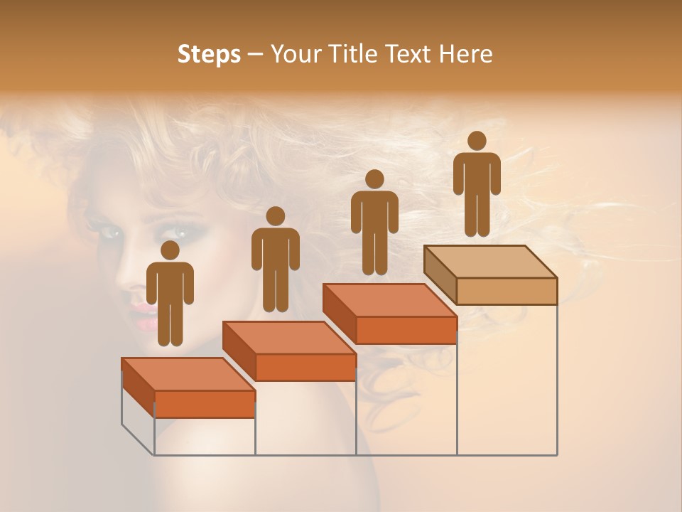 Portrait Motion Caucasian PowerPoint Template
