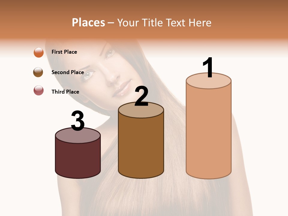 Girl Salon Hair PowerPoint Template