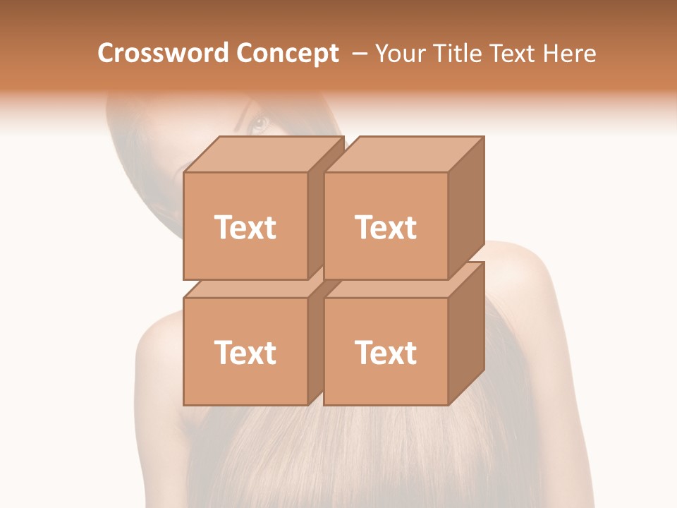 Girl Salon Hair PowerPoint Template