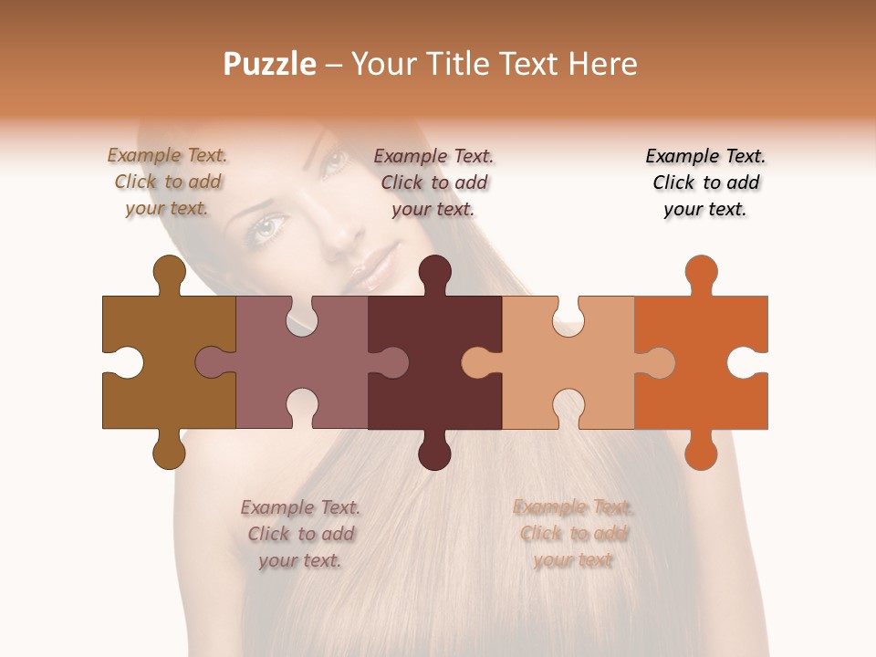 Girl Salon Hair PowerPoint Template