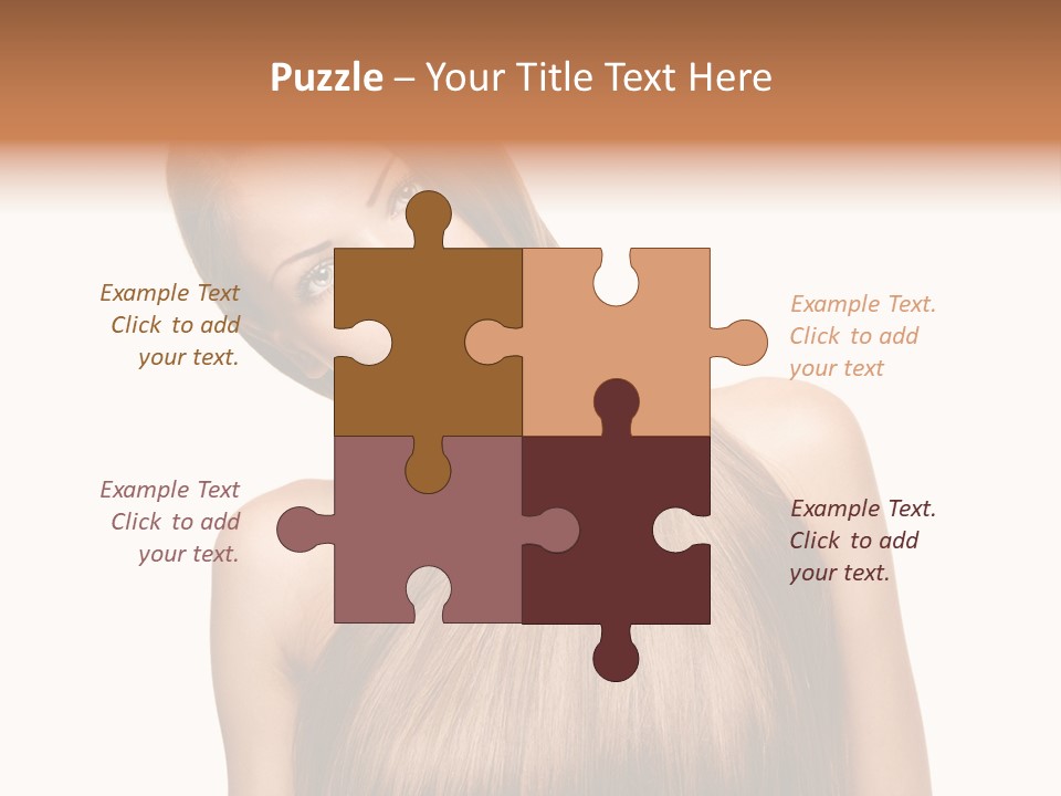 Girl Salon Hair PowerPoint Template