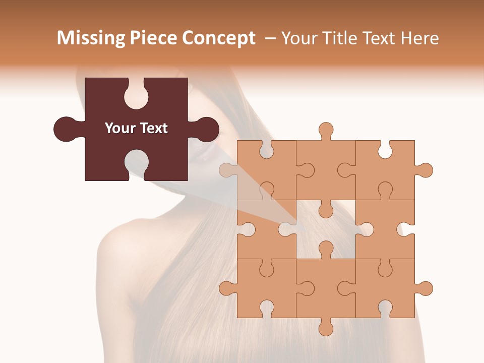 Girl Salon Hair PowerPoint Template