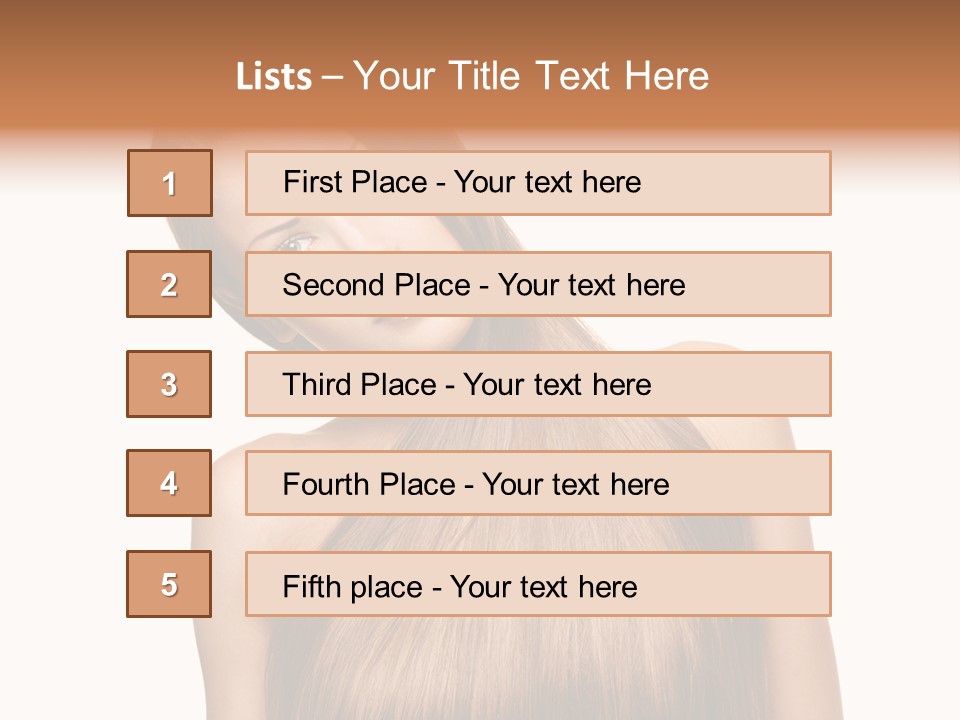 Girl Salon Hair PowerPoint Template