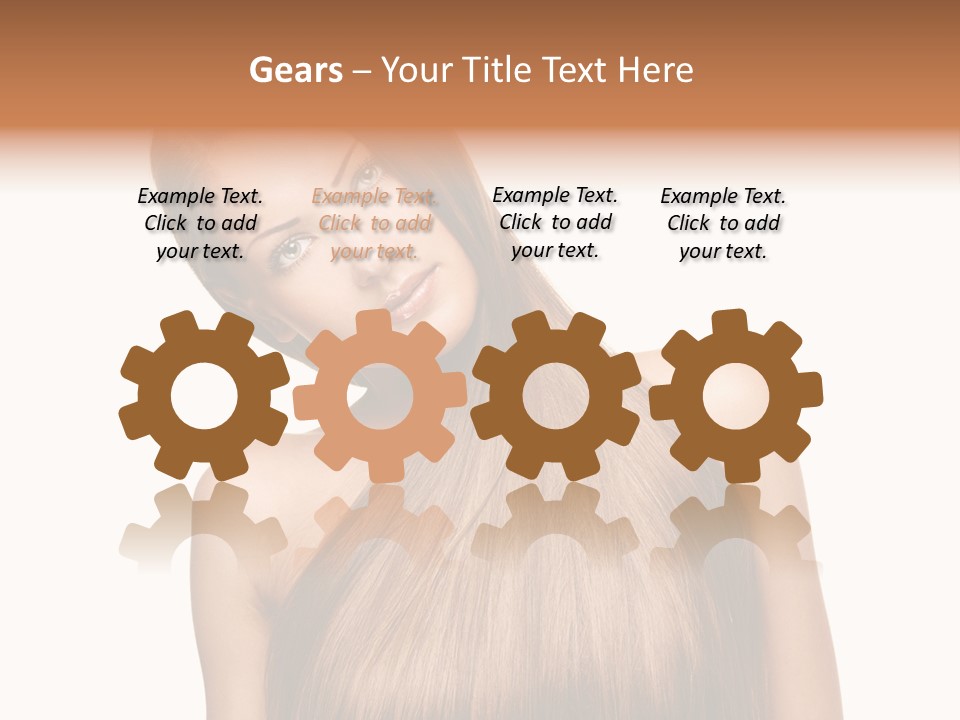 Girl Salon Hair PowerPoint Template