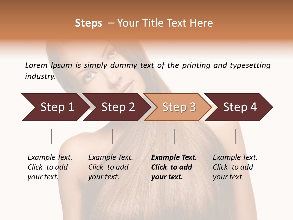 Girl Salon Hair PowerPoint Template