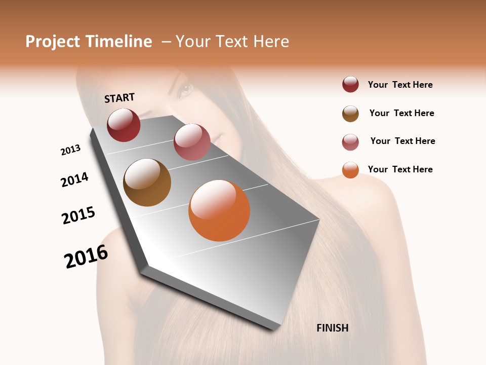 Girl Salon Hair PowerPoint Template