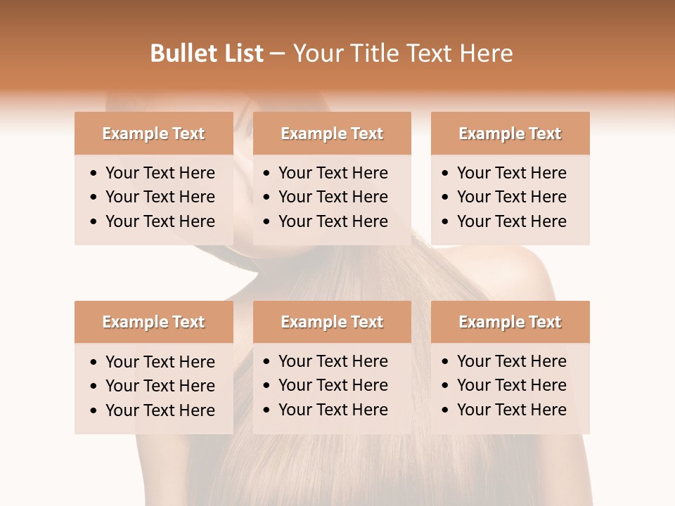 Girl Salon Hair PowerPoint Template