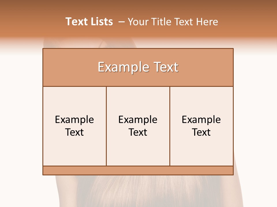 Girl Salon Hair PowerPoint Template