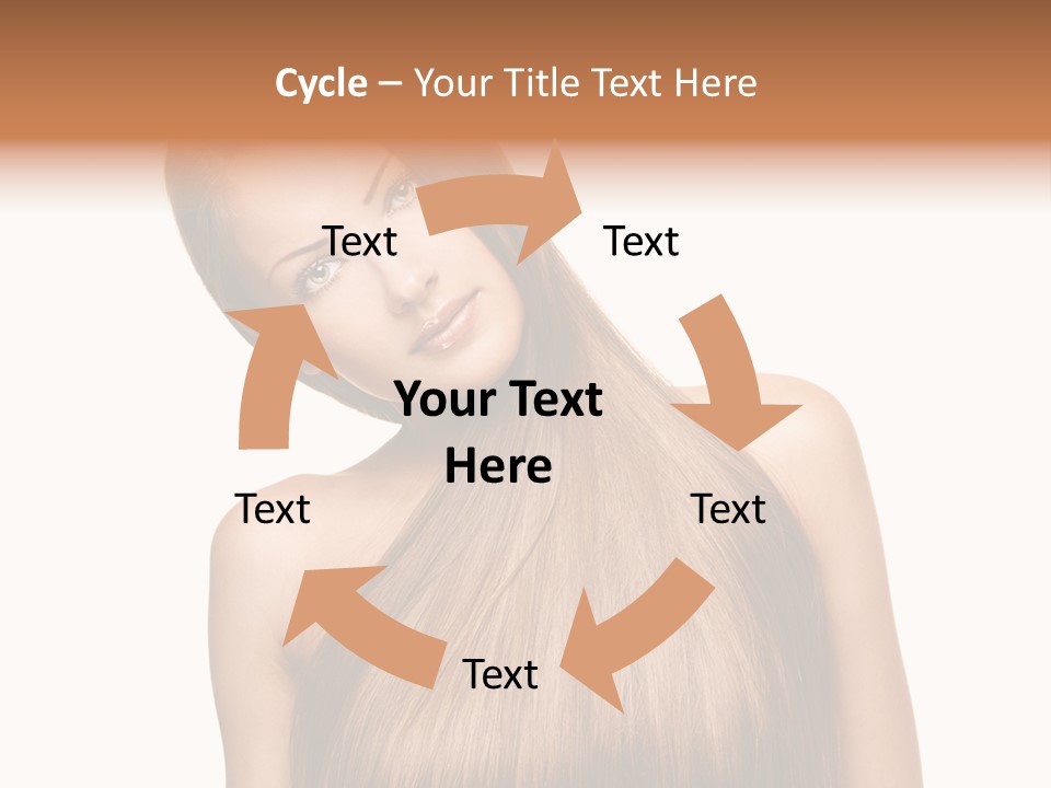 Girl Salon Hair PowerPoint Template