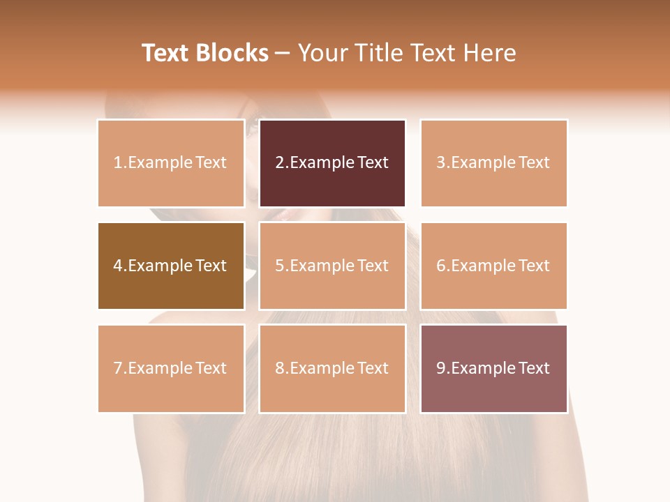 Girl Salon Hair PowerPoint Template