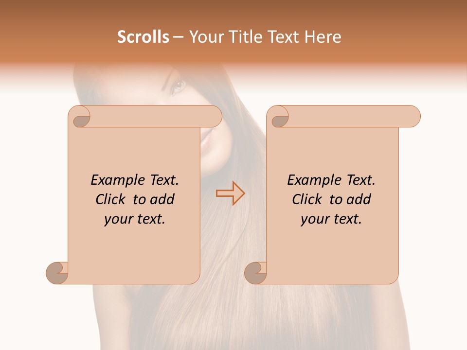 Girl Salon Hair PowerPoint Template