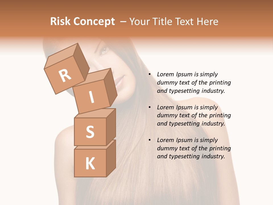 Girl Salon Hair PowerPoint Template