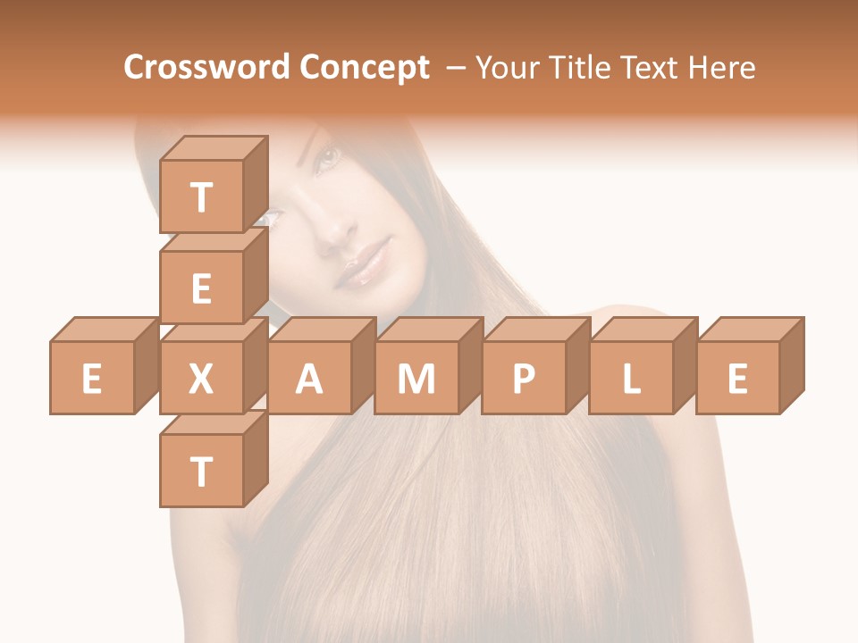 Girl Salon Hair PowerPoint Template