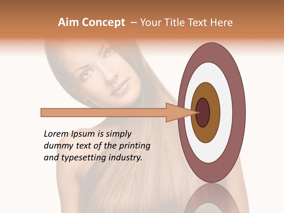 Girl Salon Hair PowerPoint Template