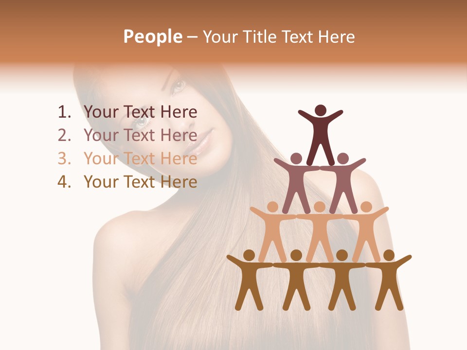 Girl Salon Hair PowerPoint Template