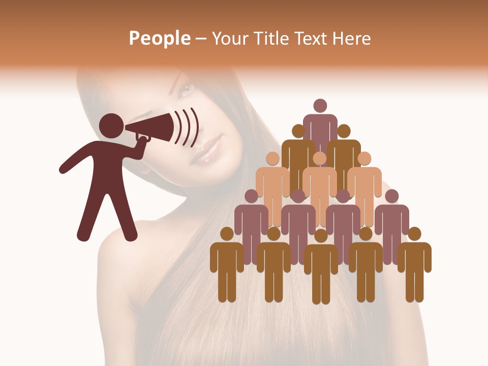 Girl Salon Hair PowerPoint Template