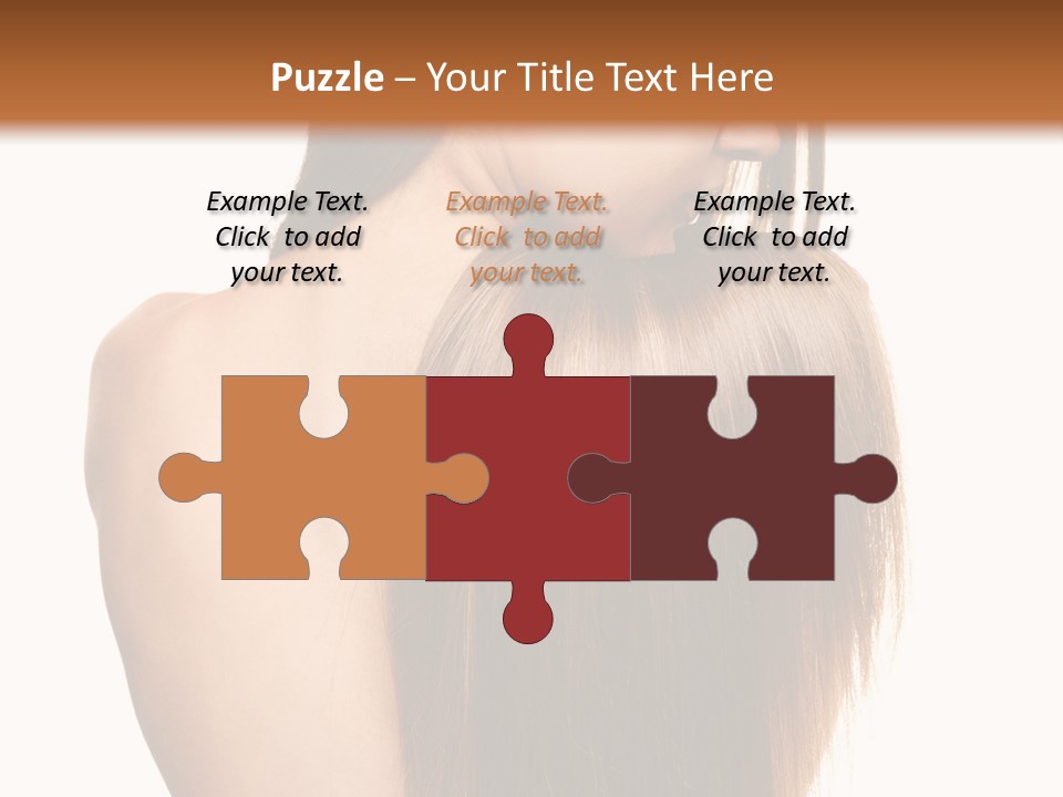 Caucasian Girl Glamour PowerPoint Template