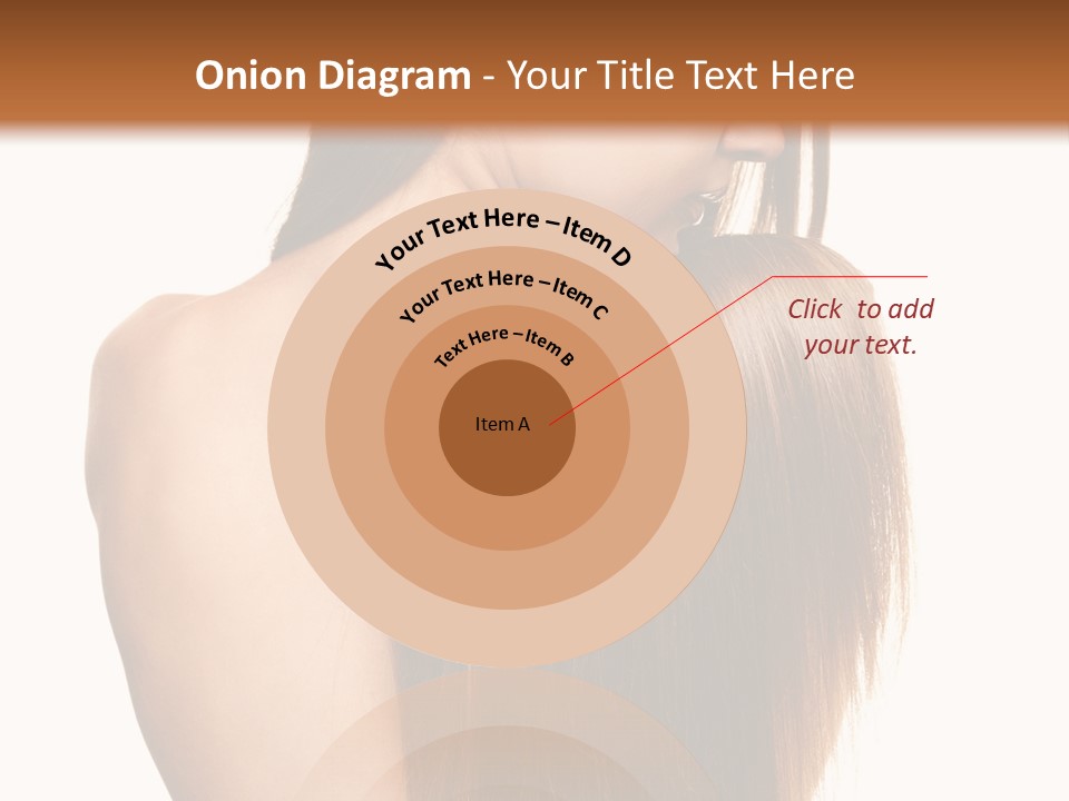 Caucasian Girl Glamour PowerPoint Template