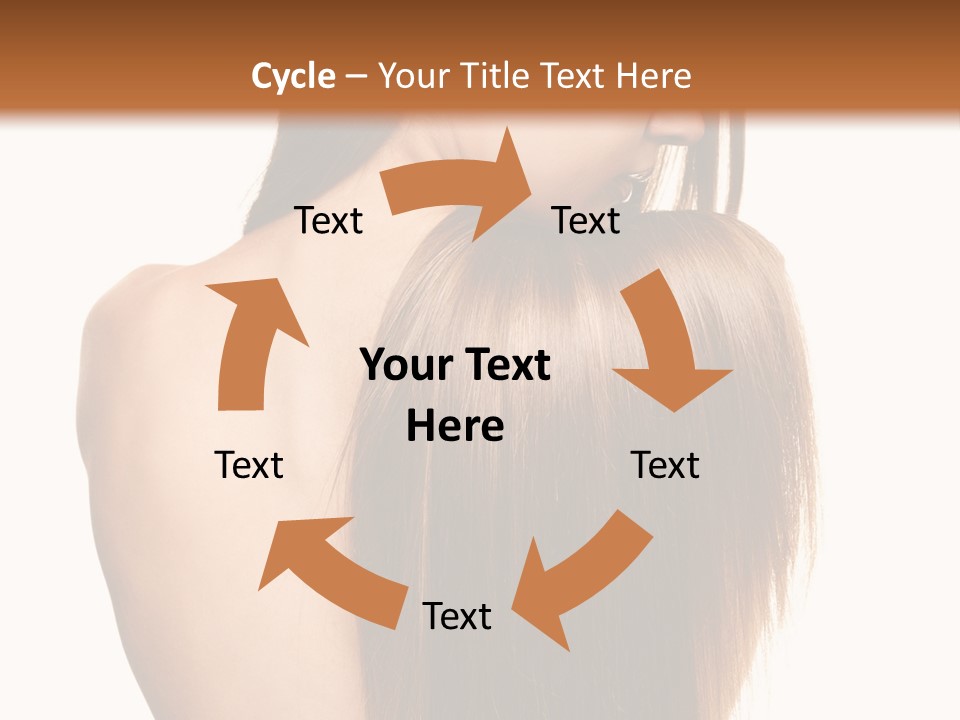 Caucasian Girl Glamour PowerPoint Template