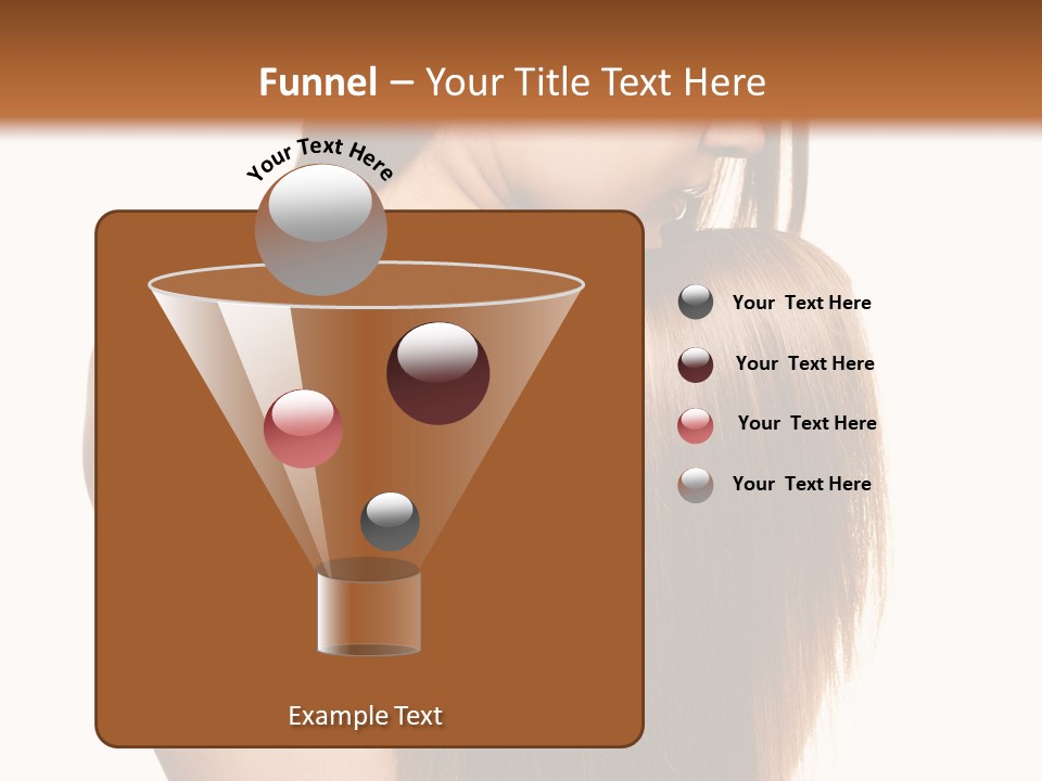 Caucasian Girl Glamour PowerPoint Template