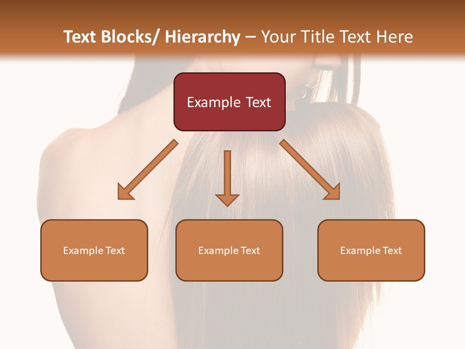 Caucasian Girl Glamour PowerPoint Template