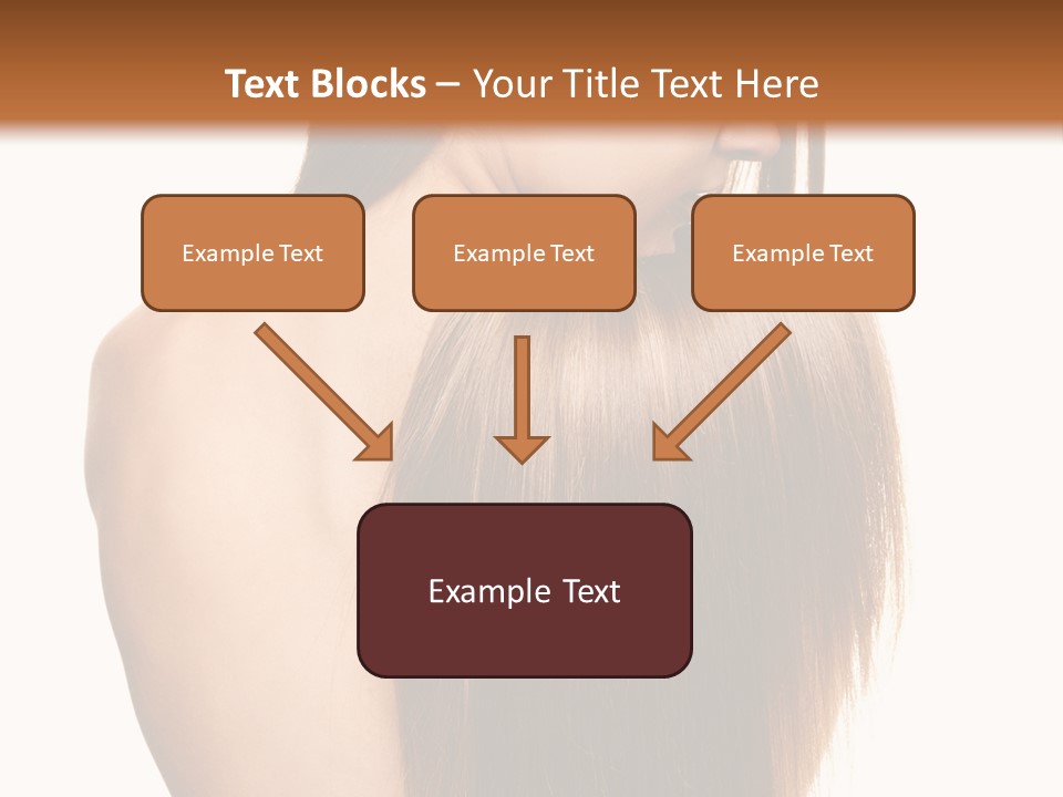 Caucasian Girl Glamour PowerPoint Template