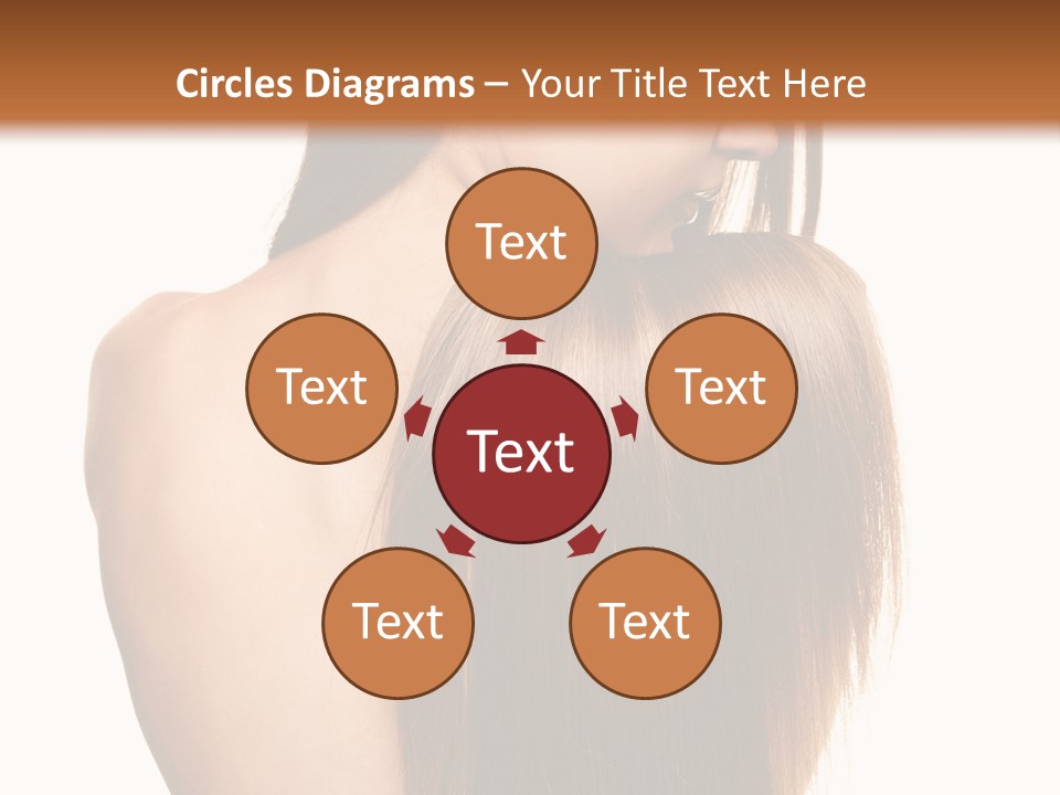 Caucasian Girl Glamour PowerPoint Template