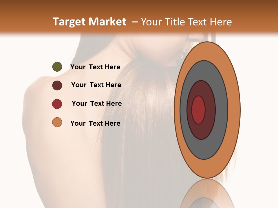 Caucasian Girl Glamour PowerPoint Template