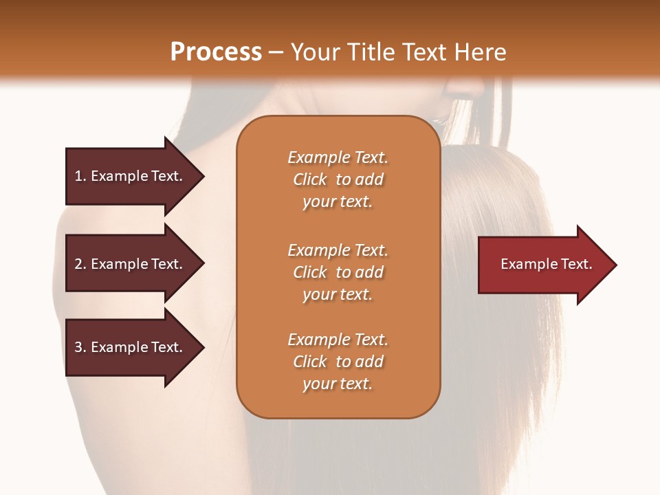 Caucasian Girl Glamour PowerPoint Template