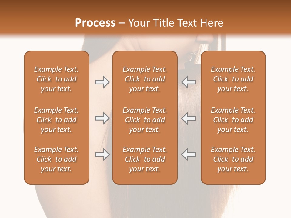 Caucasian Girl Glamour PowerPoint Template