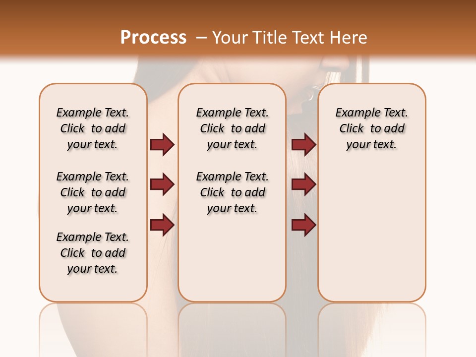 Caucasian Girl Glamour PowerPoint Template