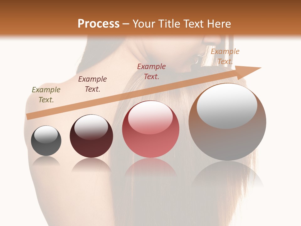 Caucasian Girl Glamour PowerPoint Template