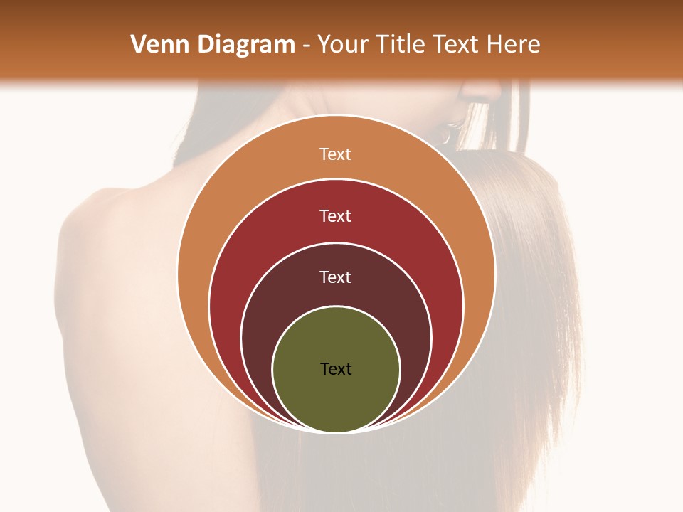 Caucasian Girl Glamour PowerPoint Template