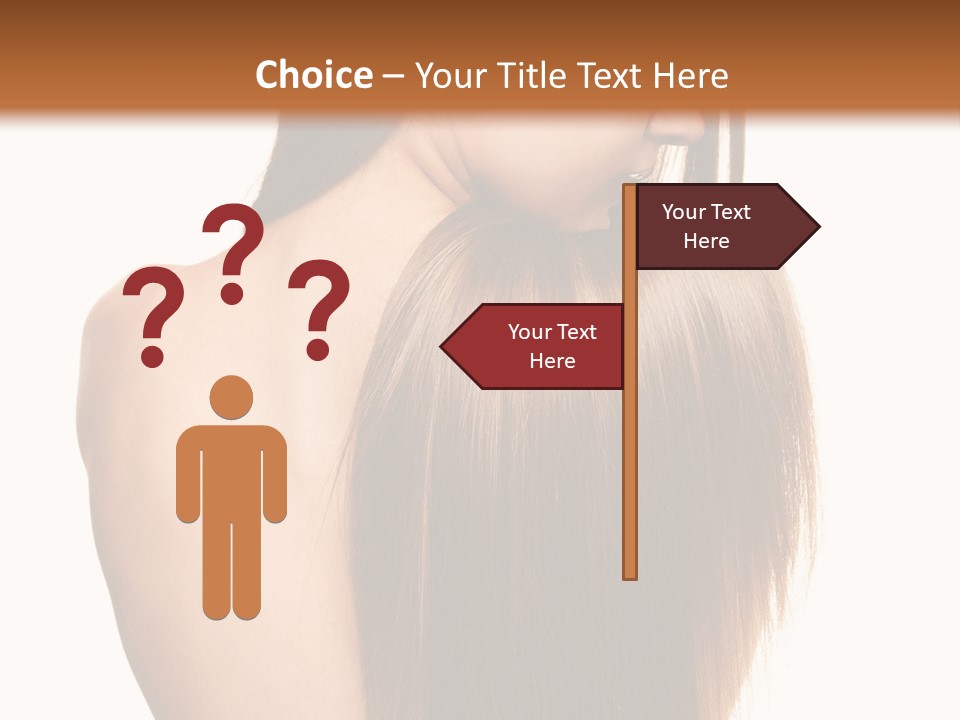 Caucasian Girl Glamour PowerPoint Template