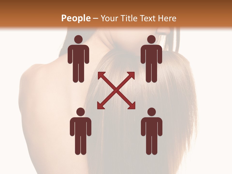 Caucasian Girl Glamour PowerPoint Template