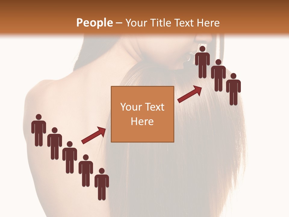 Caucasian Girl Glamour PowerPoint Template