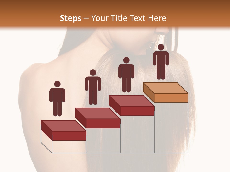 Caucasian Girl Glamour PowerPoint Template