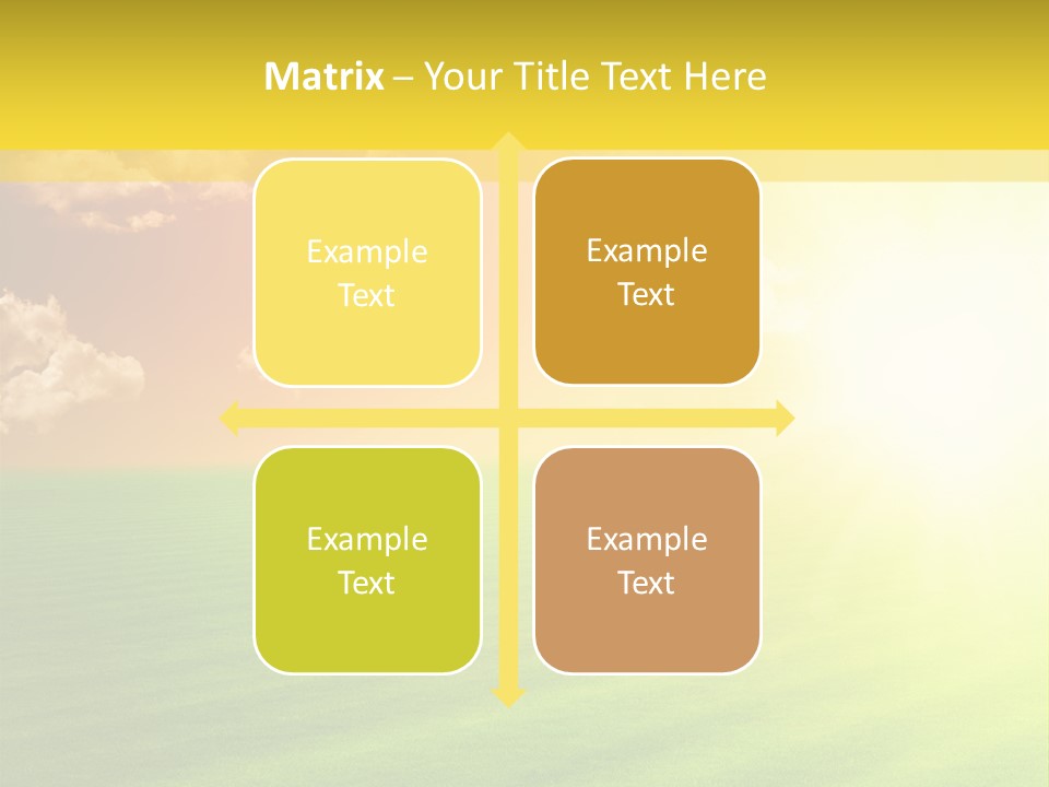 Cloudy Bright Orange PowerPoint Template
