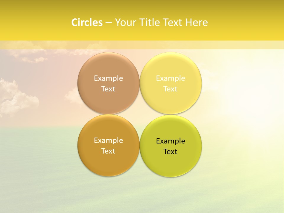 Cloudy Bright Orange PowerPoint Template