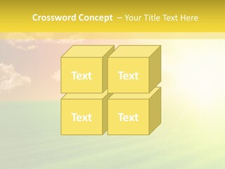 Cloudy Bright Orange PowerPoint Template