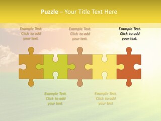 Cloudy Bright Orange PowerPoint Template