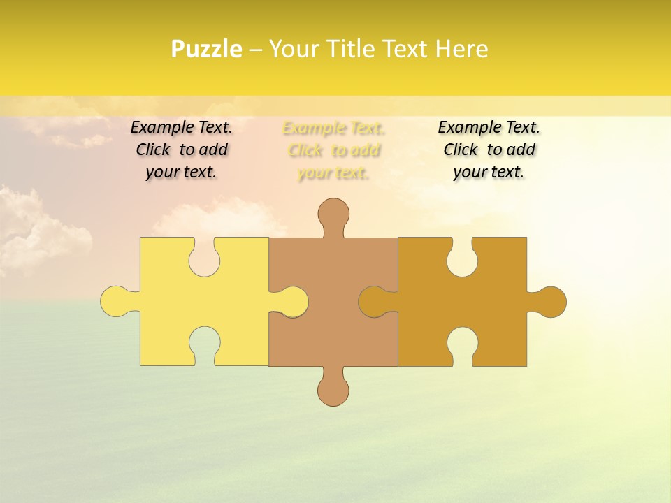 Cloudy Bright Orange PowerPoint Template