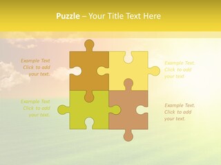 Cloudy Bright Orange PowerPoint Template