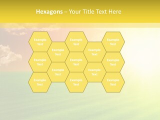 Cloudy Bright Orange PowerPoint Template