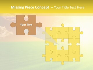 Cloudy Bright Orange PowerPoint Template